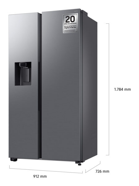 Samsung RS70F64KET amerikaanse koelkast Vrijstaand 640 l E Roestvrijstaal - Afbeelding 3