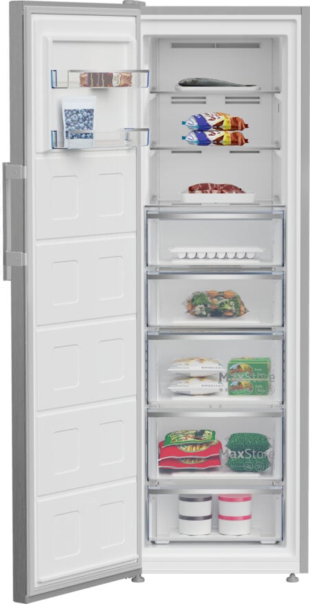 Beko B7RMFNE315XP diepvriezer Vrieskast Vrijstaand 286 l D Roestvrijstaal - Afbeelding 4