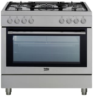 Beko GM 15120 DX PR fornuis Vrijstaand fornuis Gas Gaskookplaat Roestvrijstaal