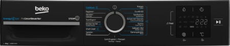 Beko b300 BM3WFT3841B wasmachine Voorbelading 8 kg 1400 RPM Wit DHZ2145 - Afbeelding 7