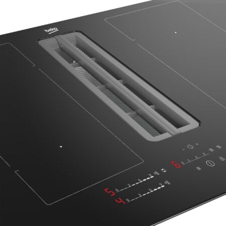 Beko HIXI84700UP kookplaat Zwart Ingebouwd 80 cm Inductiekookplaat zones 4 zone(s) Inbouw afzuigkap DHZ2088 - Afbeelding 3