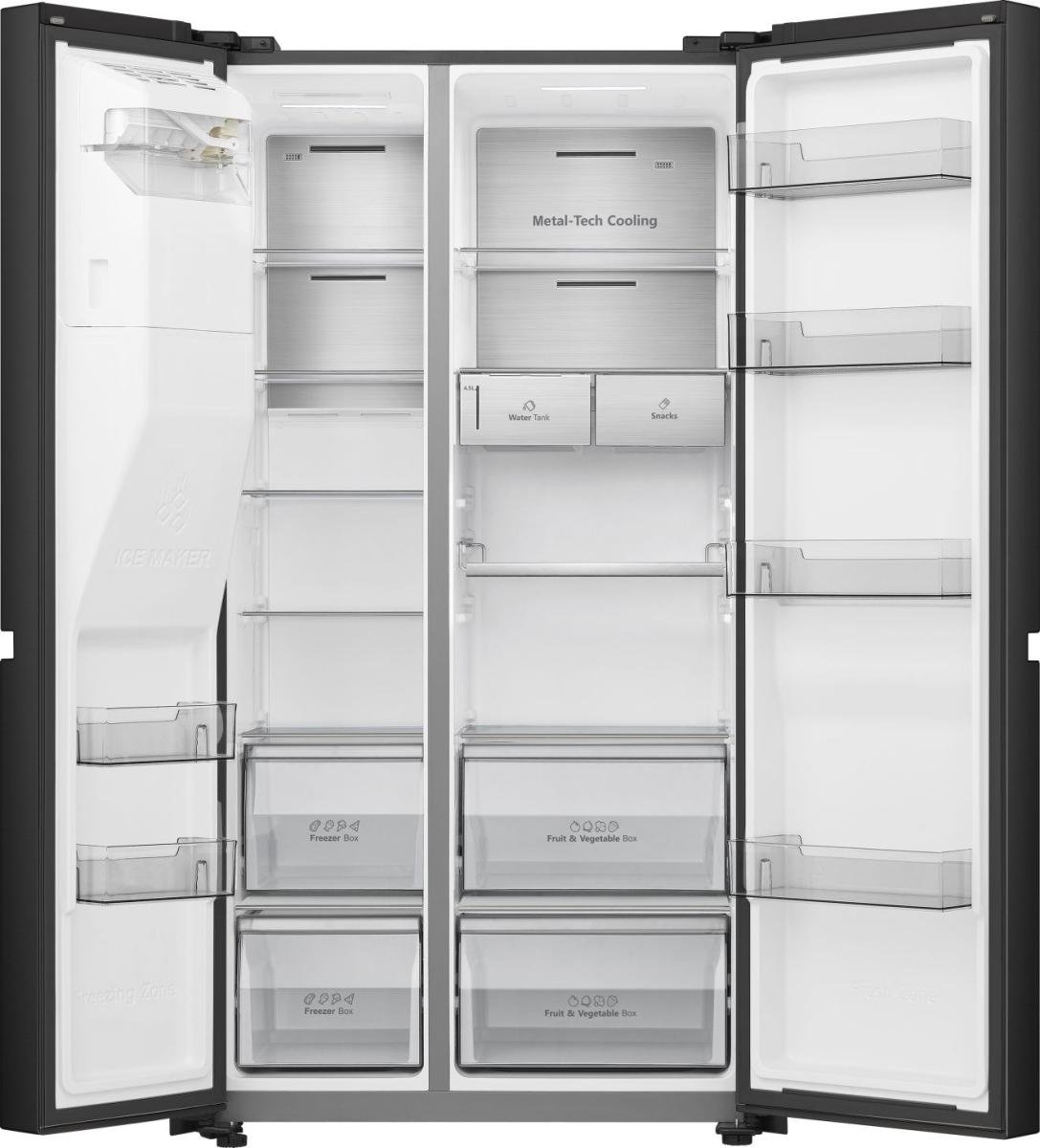 Hisense RS818N4TFE amerikaanse koelkast Vrijstaand 632 l E Zwart DHZ2328APD - Afbeelding 5