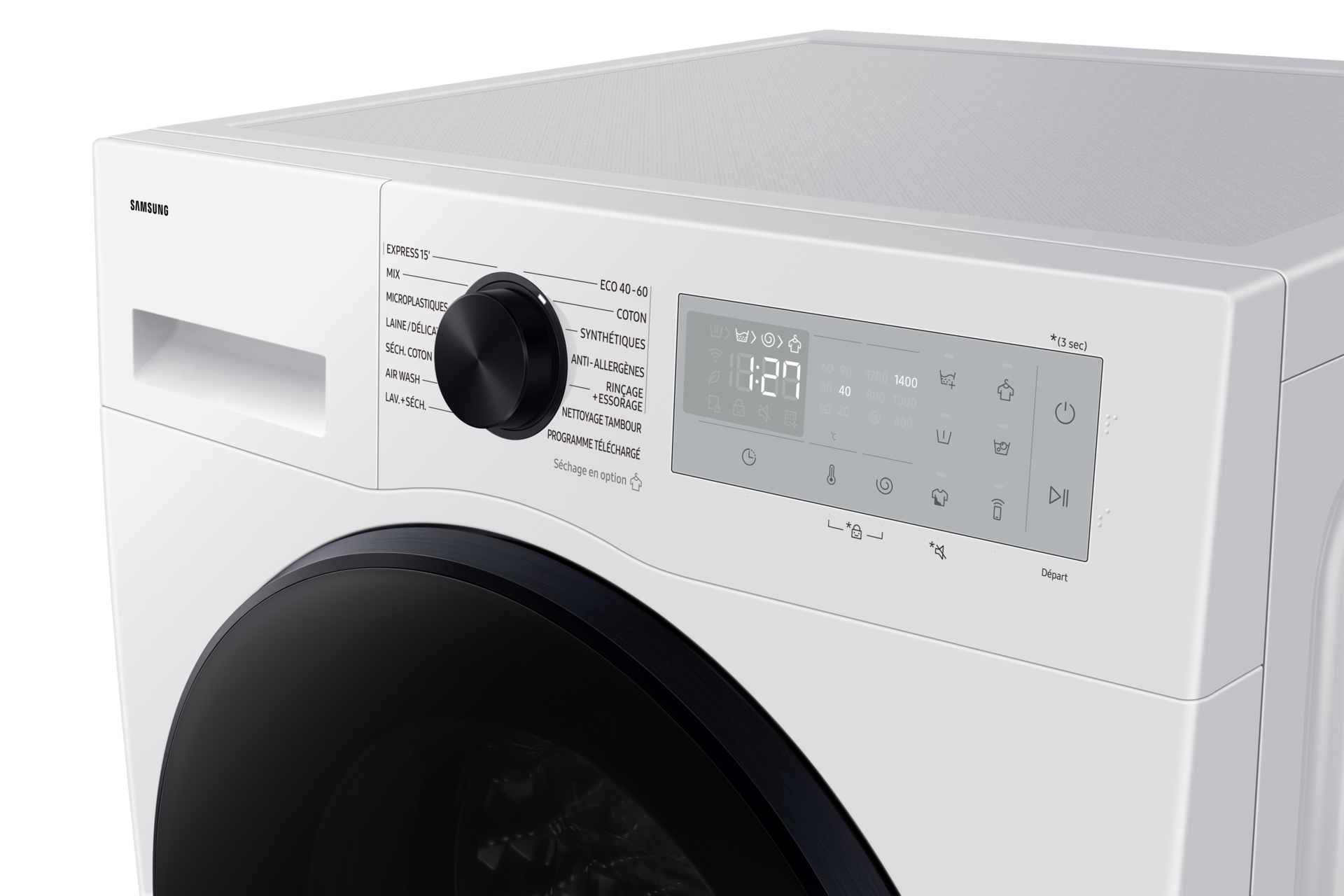 Samsung WD90DG5B15BH Was-droogcombinatie Vrijstaand Voorbelading Wit D - Afbeelding 9