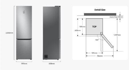 Samsung RB34C600DSA Vrijstaand 344 l D Zilver - Afbeelding 11