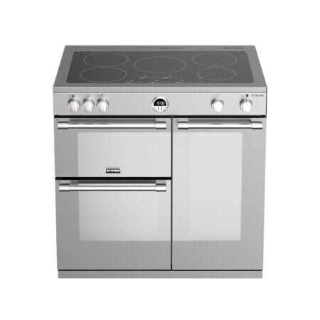 Stoves Sterling S900 Ei Range-fornuis Electrisch Inductiekookplaat zones Roestvrijstaal DHZ2334