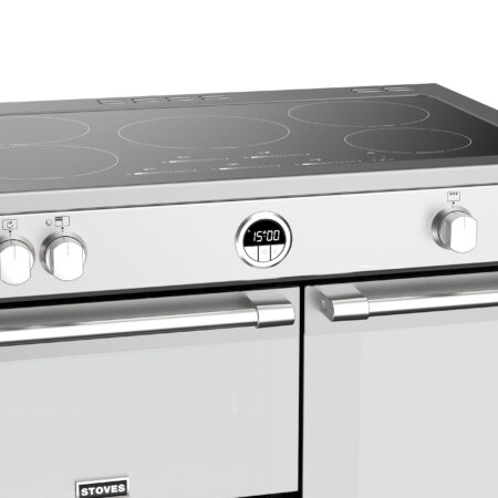 Stoves Sterling S900 Ei Range-fornuis Electrisch Inductiekookplaat zones Roestvrijstaal DHZ2334 - Afbeelding 4