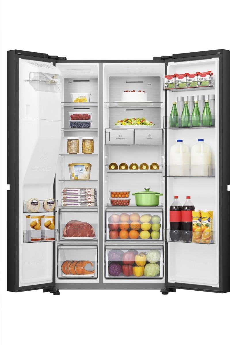 Hisense RS818N4TFE amerikaanse koelkast Vrijstaand 632 l E Zwart DHZ2328APD - Afbeelding 4