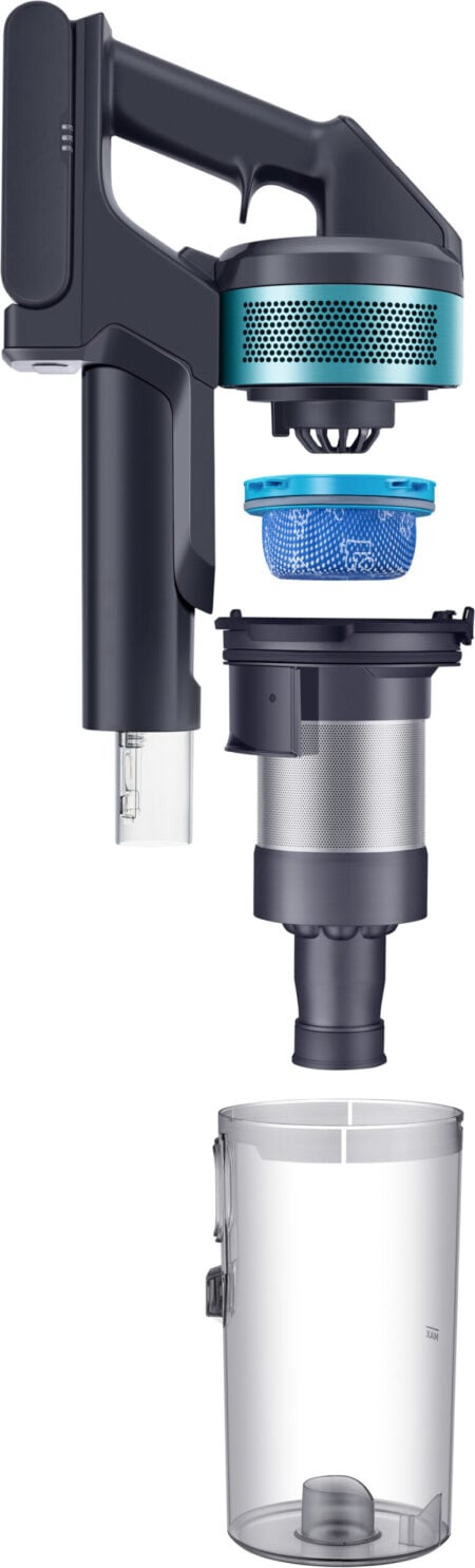 Samsung VS15A6031R1 Steelstofzuiger Batterij/Accu Droog Zakloos 0,8 l 410 W Zwart, Muntkleur DHZ2256 - Afbeelding 16