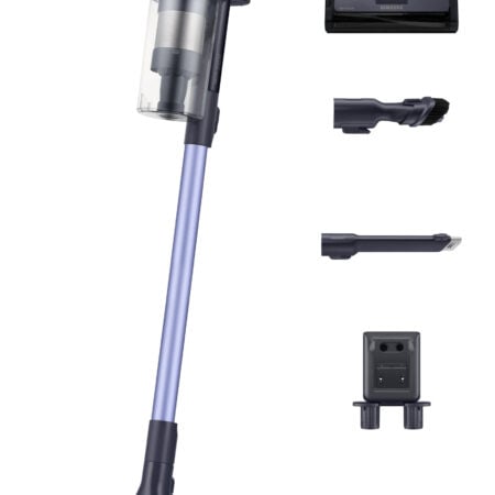 Samsung VS15A6031R4 Steelstofzuiger Batterij/Accu Droog Cyclonisch Zakloos 0,8 l 410 W Zwart, Paars DHZ2257