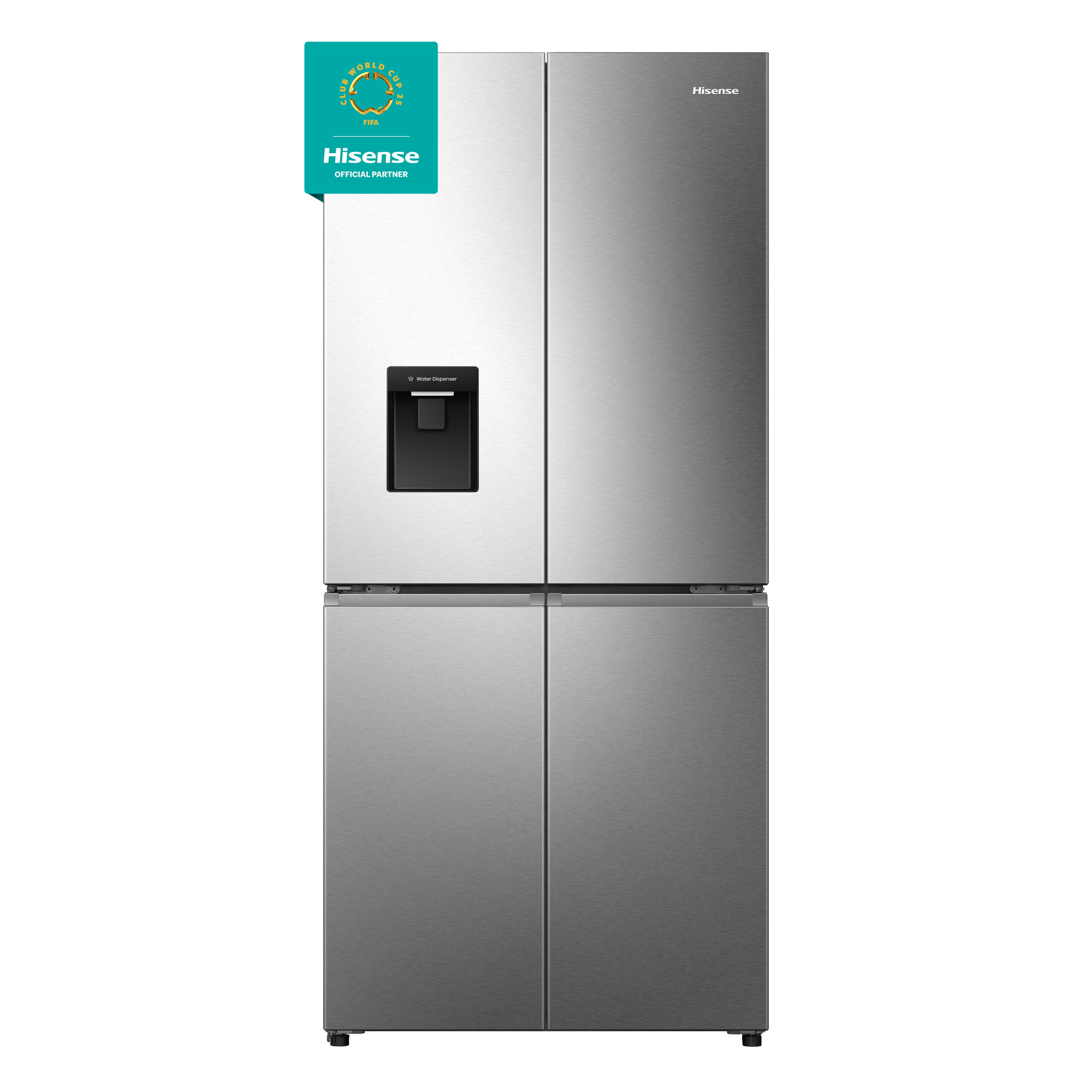 Hisense RQ5P470SMIE koel-vriescombinatie 482 l E Zilver, Roestvrijstaal DHZ2324