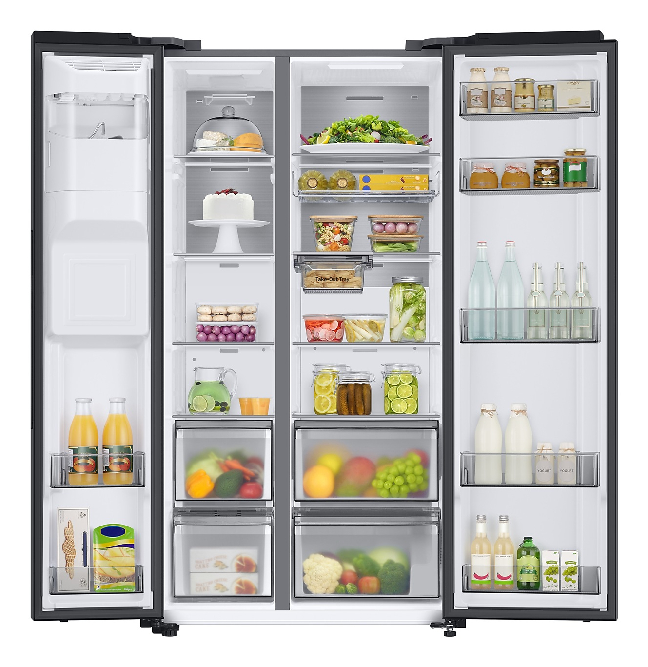 Samsung RS68CG885DB1EF amerikaanse koelkast Vrijstaand 634 l D Zwart Showroommodel EWO63SR - Afbeelding 8