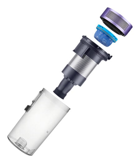 Samsung VS15A6031R4 Steelstofzuiger Batterij/Accu Droog Cyclonisch Zakloos 0,8 l 410 W Zwart, Paars - Afbeelding 10