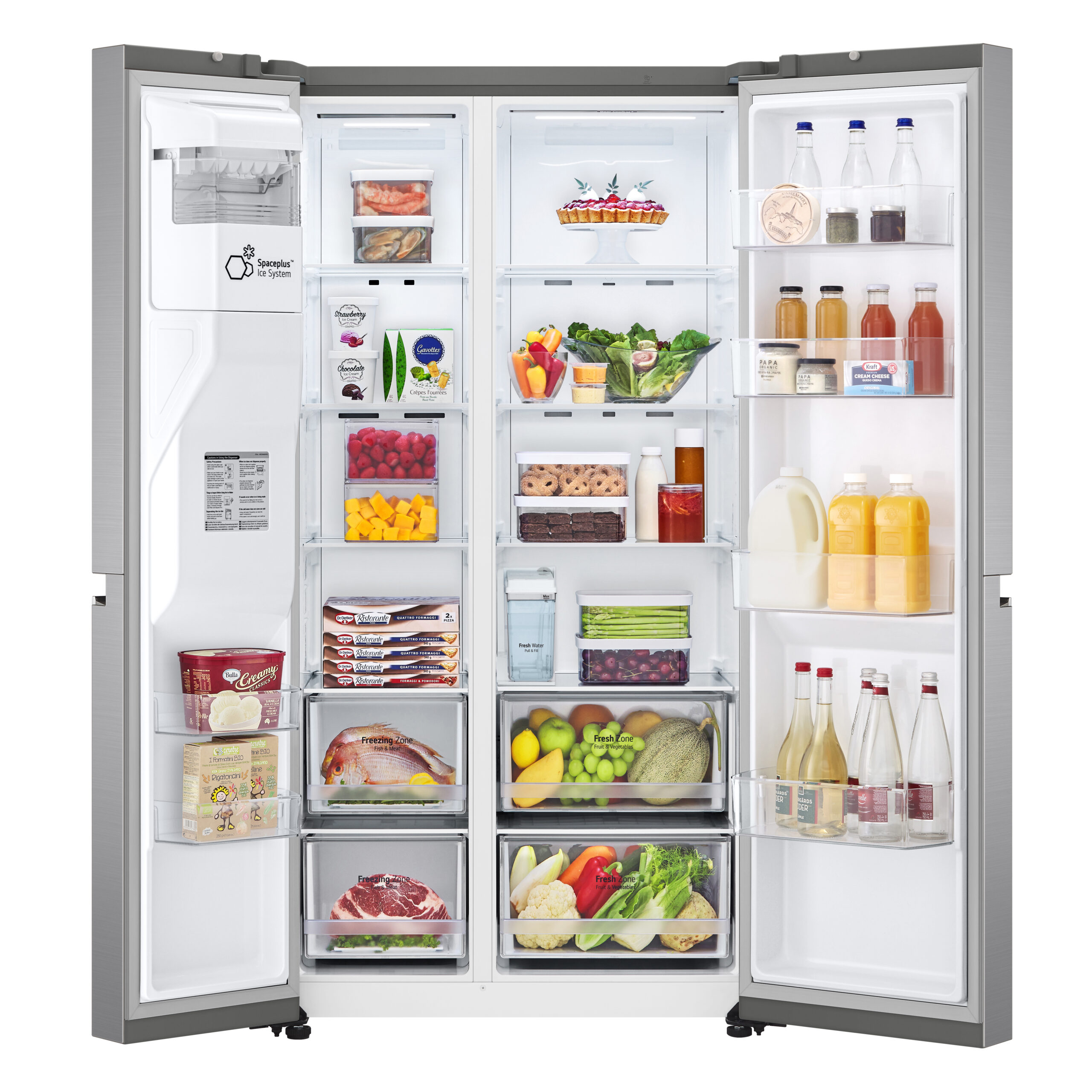 LG GSLV71PZTD amerikaanse koelkast Vrijstaand 635 l D Metallic, Zilver - Afbeelding 3
