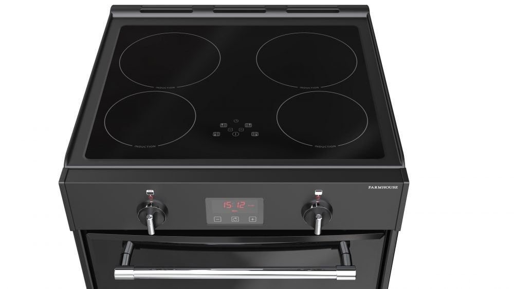 Belling 60 Ei Zwart Vrijstaand fornuis Electrisch Inductiekookplaat zones - Afbeelding 5