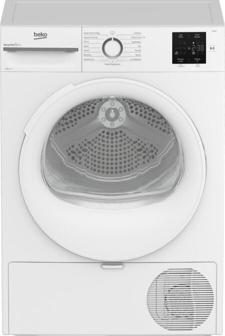 Beko BM3T39232CW wasdroger Vrijstaand Voorbelading 9 kg Wit - Afbeelding 9