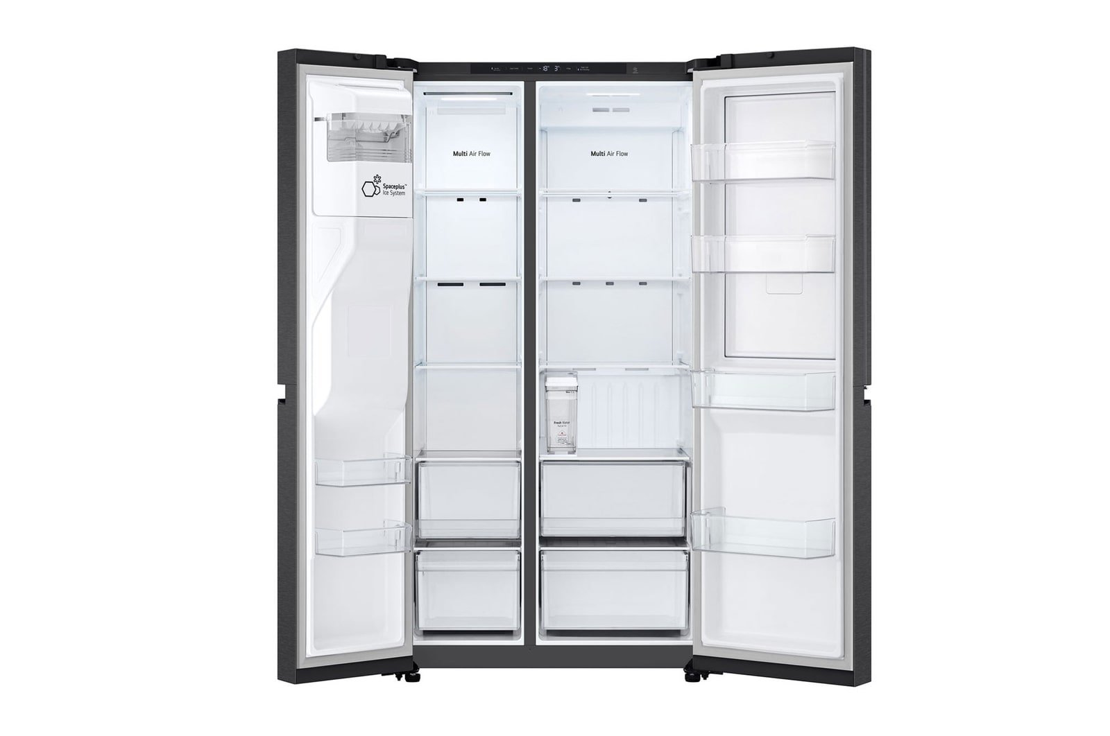 LG GSJC41EPPE amerikaanse koelkast Vrijstaand 641 l E Zwart, Metallic - Afbeelding 3