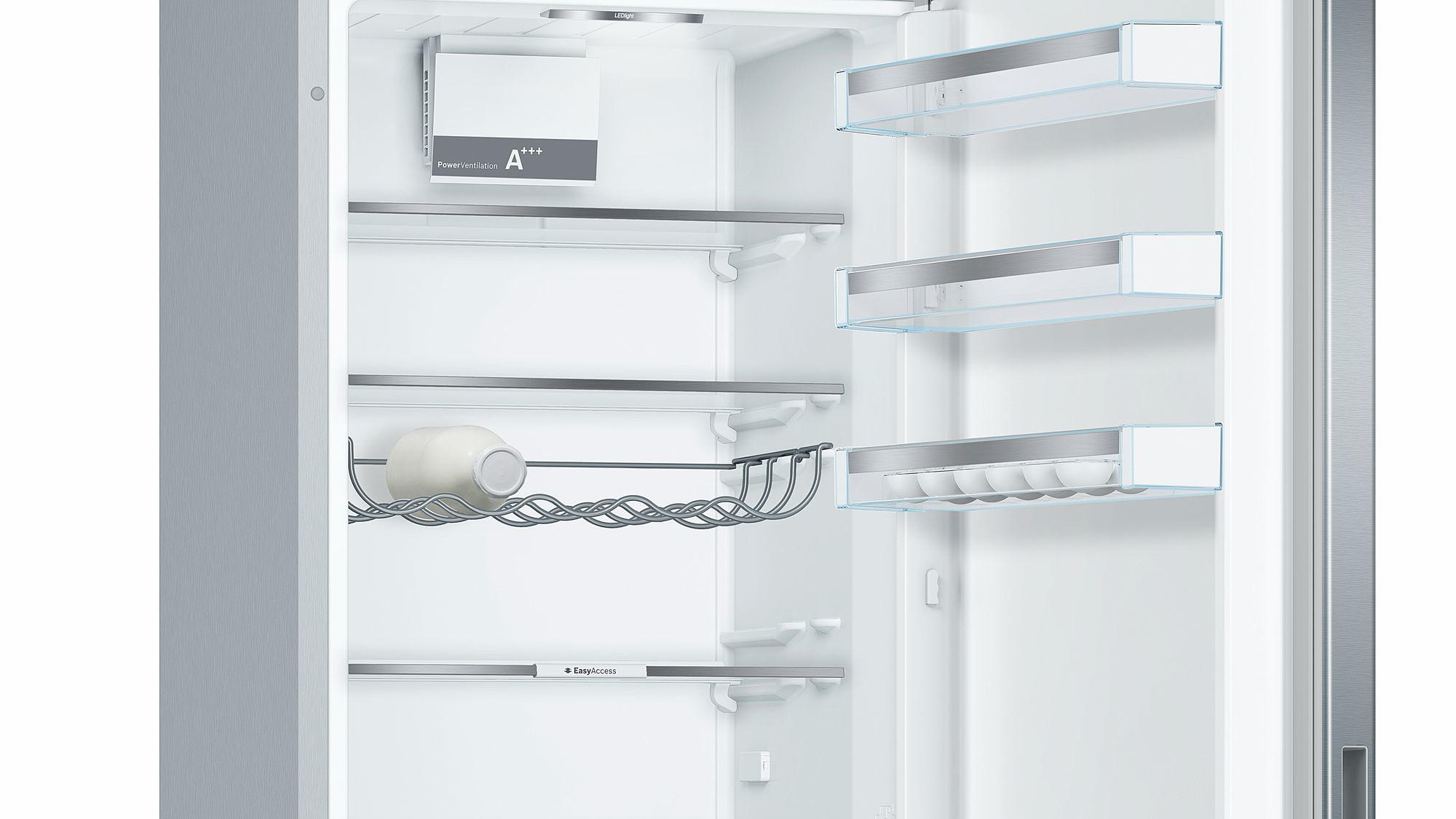 Bosch Serie 6 KGE39AICA koel-vriescombinatie Vrijstaand 343 l C Roestvrijstaal - Afbeelding 5