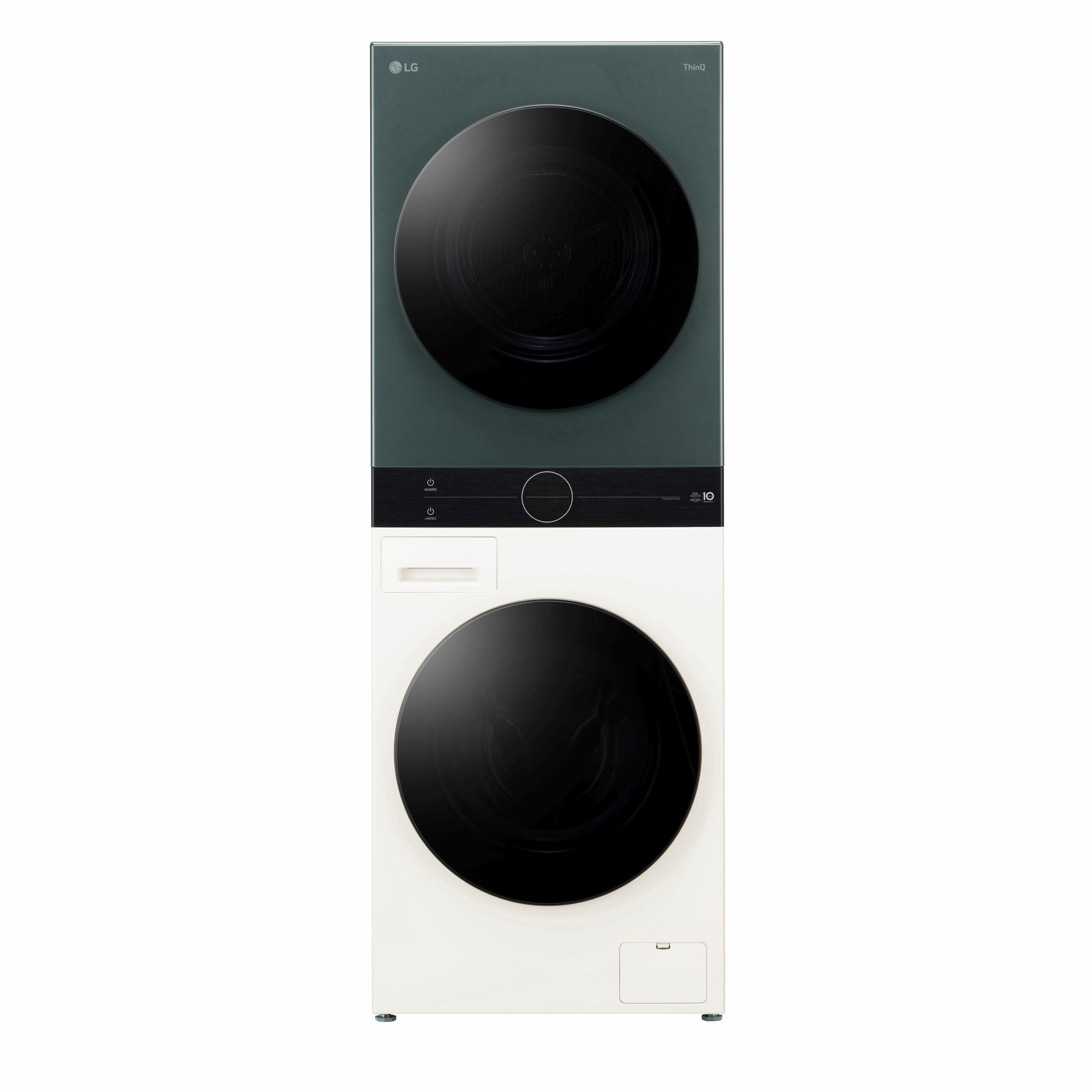LG WT1210EGF Was-droogcombinatie Vrijstaand Voorbelading Groen, Wit A - Afbeelding 7