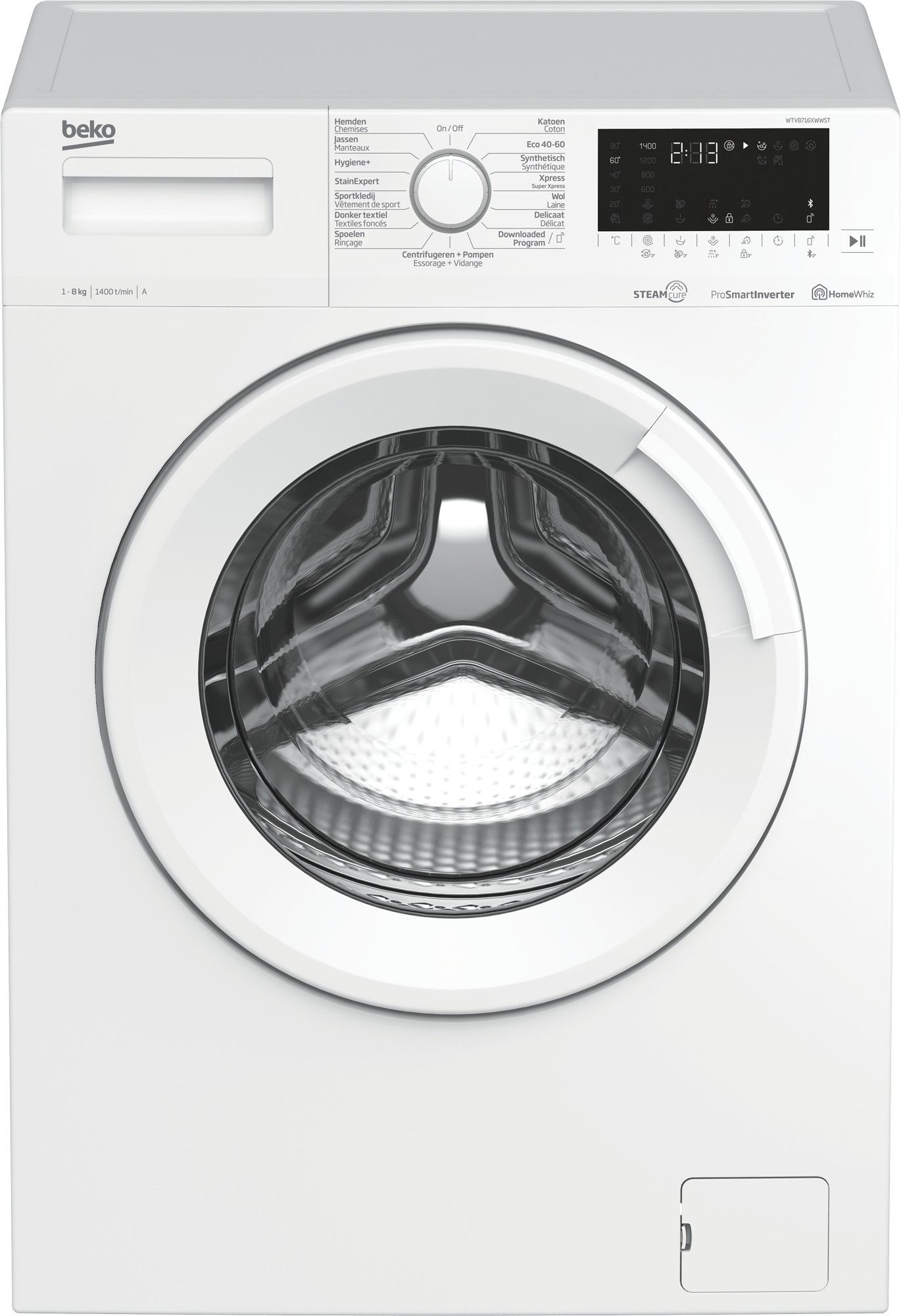 Beko WTV8716XWWST wasmachine Voorbelading 8 kg 1400 RPM Wit DHZ2591