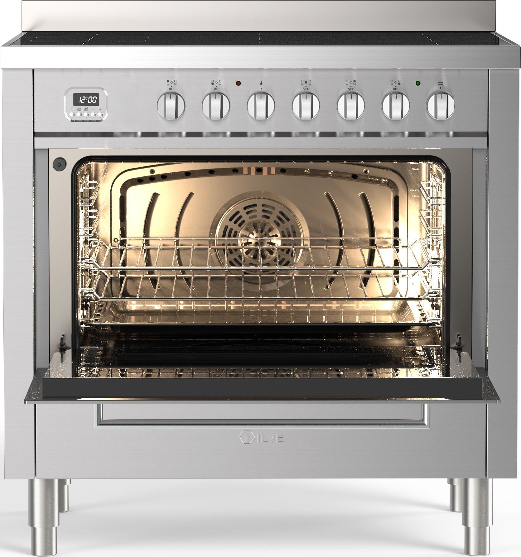 ILVE LBI095WSCM3/SS inductiefornuis - Afbeelding 4