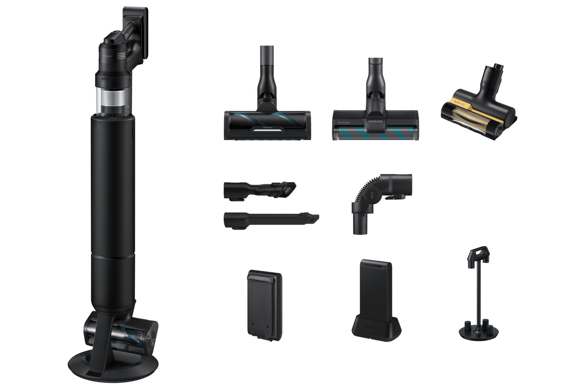 Samsung VS90F40EEK 2-in-1-steelstofzuiger Batterij/Accu Droog HEPA Stofzak 0,5 l Zwart EWO3137