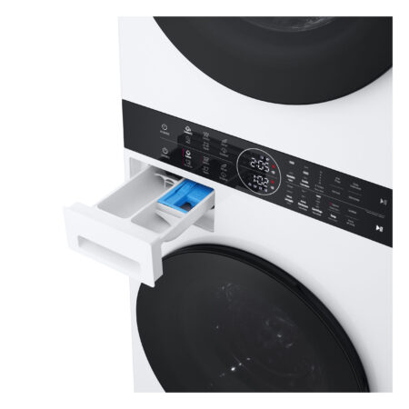 LG WT1210WWF Was-droogcombinatie Vrijstaand Voorbelading Wit A - Afbeelding 5