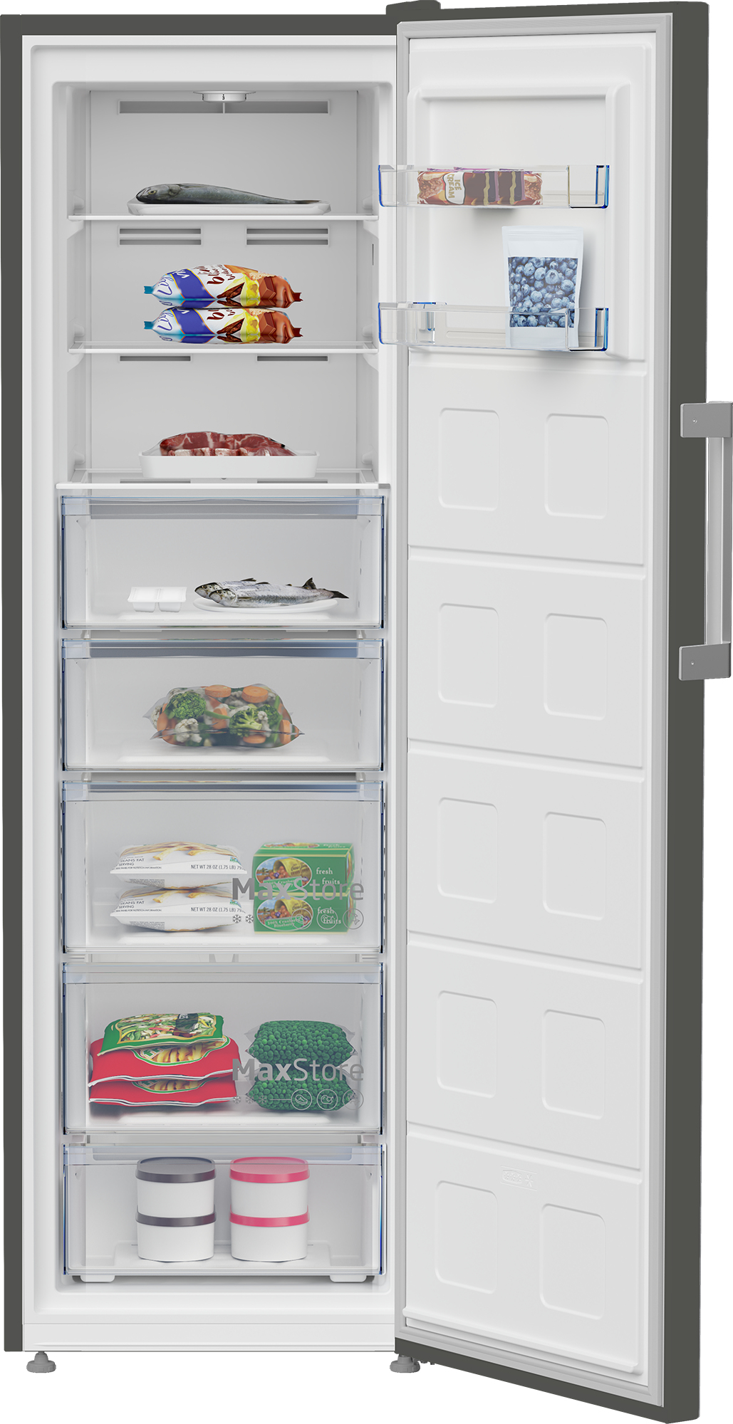 Beko B5RFNE315G Vrieskast Vrijstaand 286 l D Grijs - Afbeelding 4