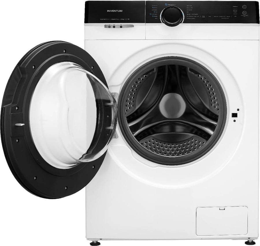 Inventum VWM1010W Wasmachine - Inhoud 10 kg - 1400 toeren - Wit/Zwart - Afbeelding 2