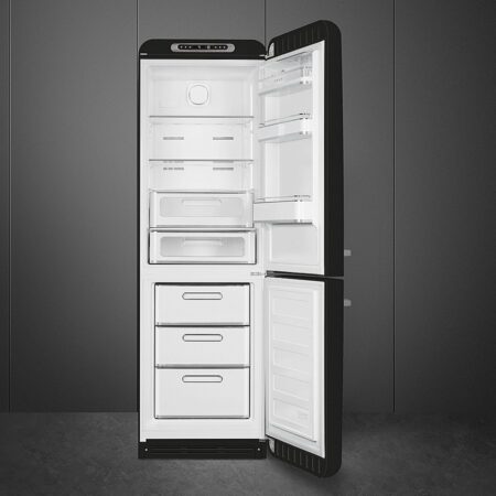 Smeg FAB32RBL5 koel-vriescombinatie Vrijstaand 331 l D Zwart - ACTIE! - Afbeelding 4