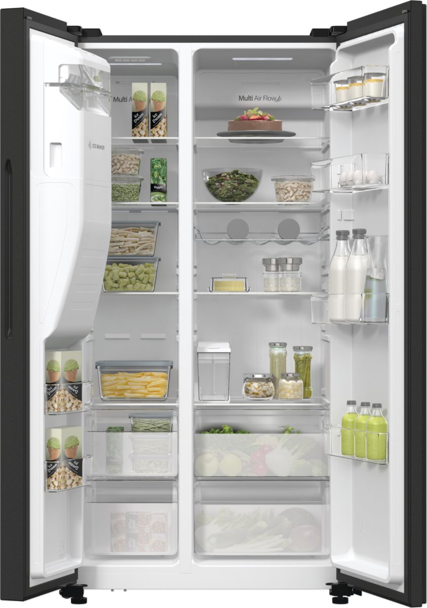 Hisense RS5P535NTFE amerikaanse koelkast Vrijstaand 566 l E Zwart - Afbeelding 5