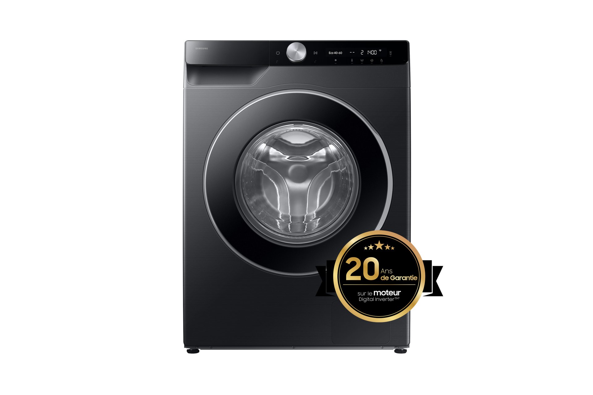 Samsung WW90DG6U25LB wasmachine Voorbelading 9 kg 1400 RPM Zwart - Afbeelding 4