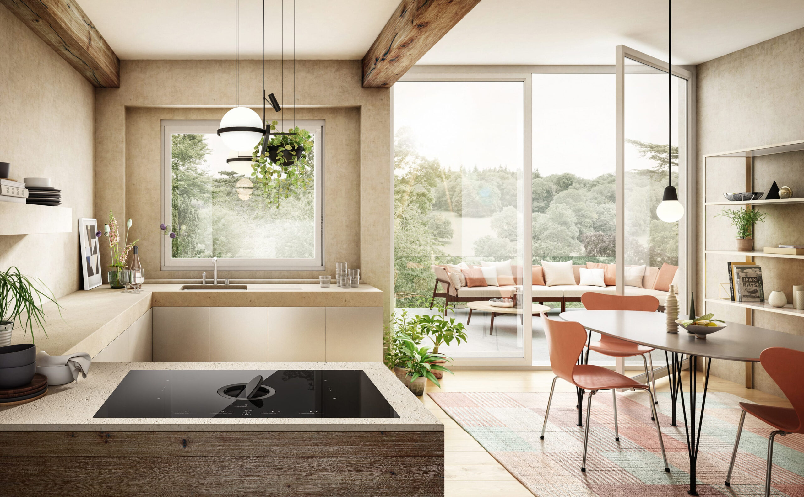 Elica NikolaTesla Switch Glow EVO BL/A/83 Zwart Ingebouwd 83 cm Inductiekookplaat zones 4 zone(s) Inbouw afzuigkap - Afbeelding 4