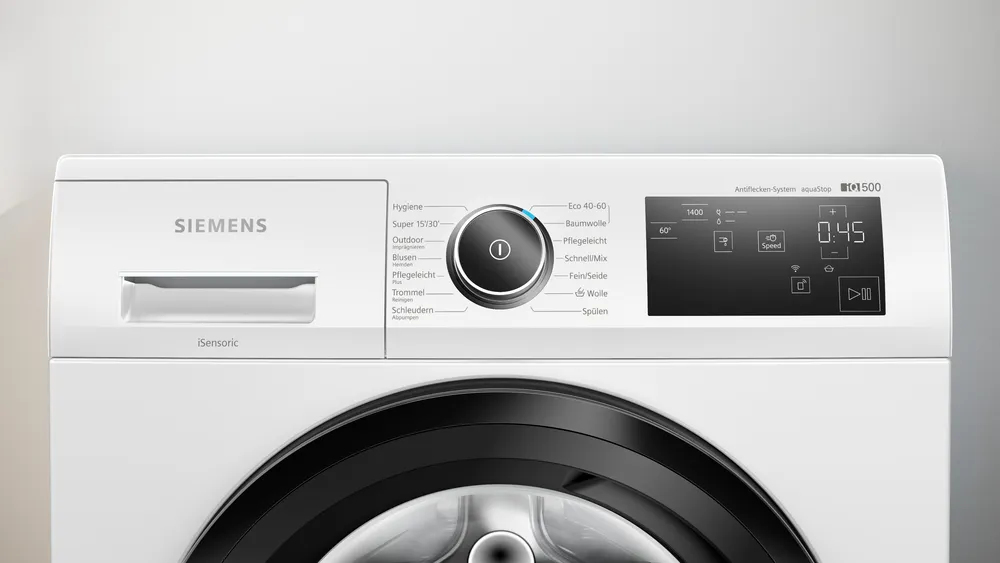 Siemens WM14UR5EM2 wasmachine Voorbelading 9 kg 1400 RPM Wit DHZ2782 - Afbeelding 3