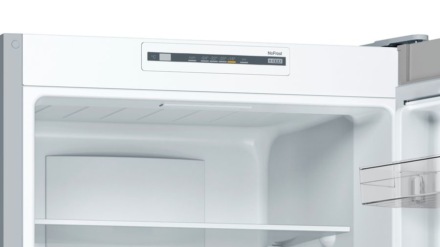 Bosch Serie 2 KGN34NLEA koel-vriescombinatie Vrijstaand 300 l E Roestvrijstaal - EWO3311 - Afbeelding 3