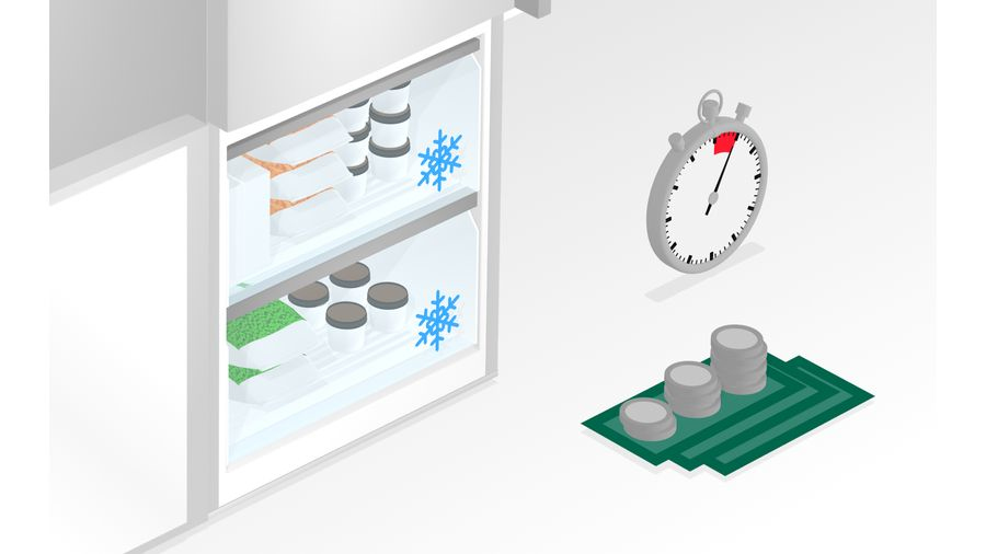 Bosch Serie 2 KGN34NLEA koel-vriescombinatie Vrijstaand 300 l E Roestvrijstaal - EWO3311 - Afbeelding 11