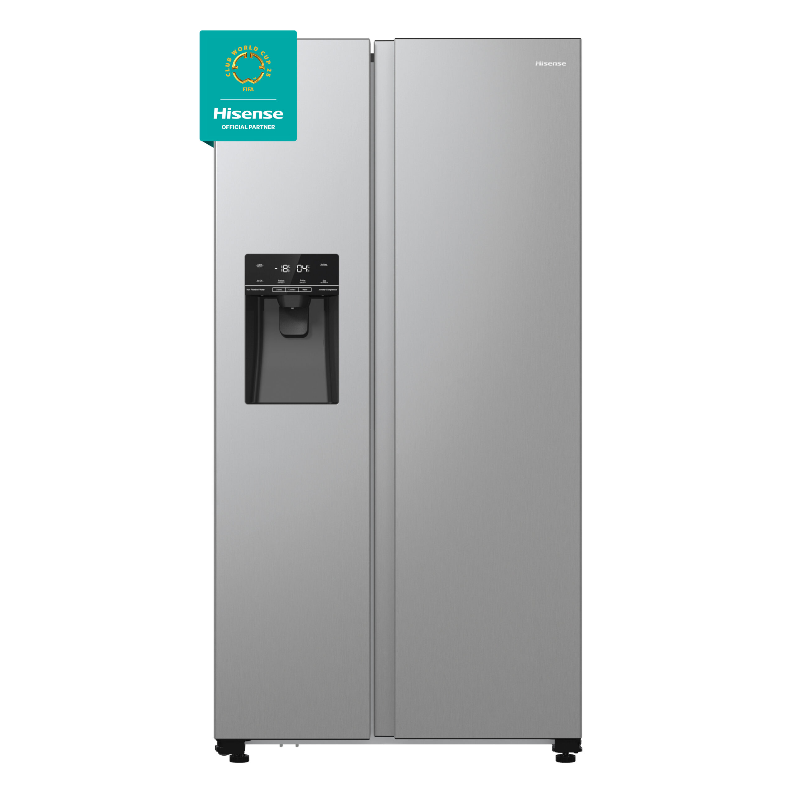 Hisense RS5P535NTCDUK amerikaanse koelkast Vrijstaand 566 l D Roestvrijstaal Doosschade DHZ4722 - Afbeelding 20