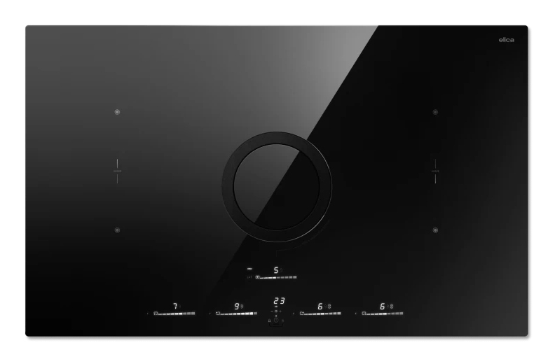 Elica NikolaTesla Switch Glow EVO BL/A/83 Zwart Ingebouwd 83 cm Inductiekookplaat zones 4 zone(s) Inbouw afzuigkap - Afbeelding 5