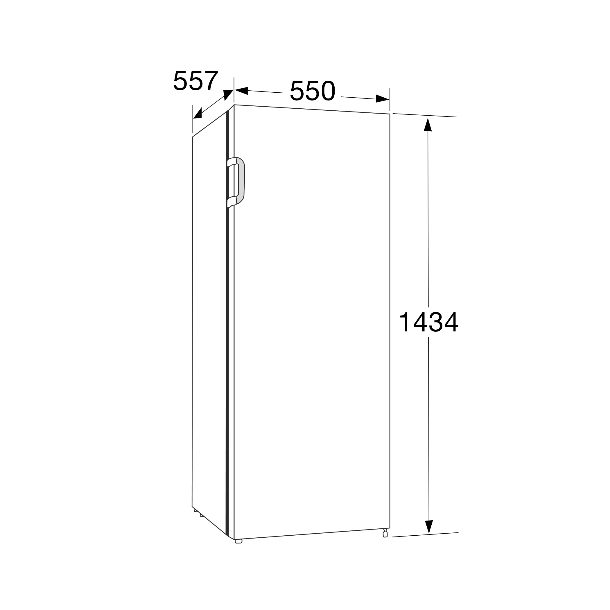 ETNA CONGÉLATEUR ARMOIRE VV6143NWIT Vrieskast Vrijstaand 155 l E Wit - Afbeelding 7