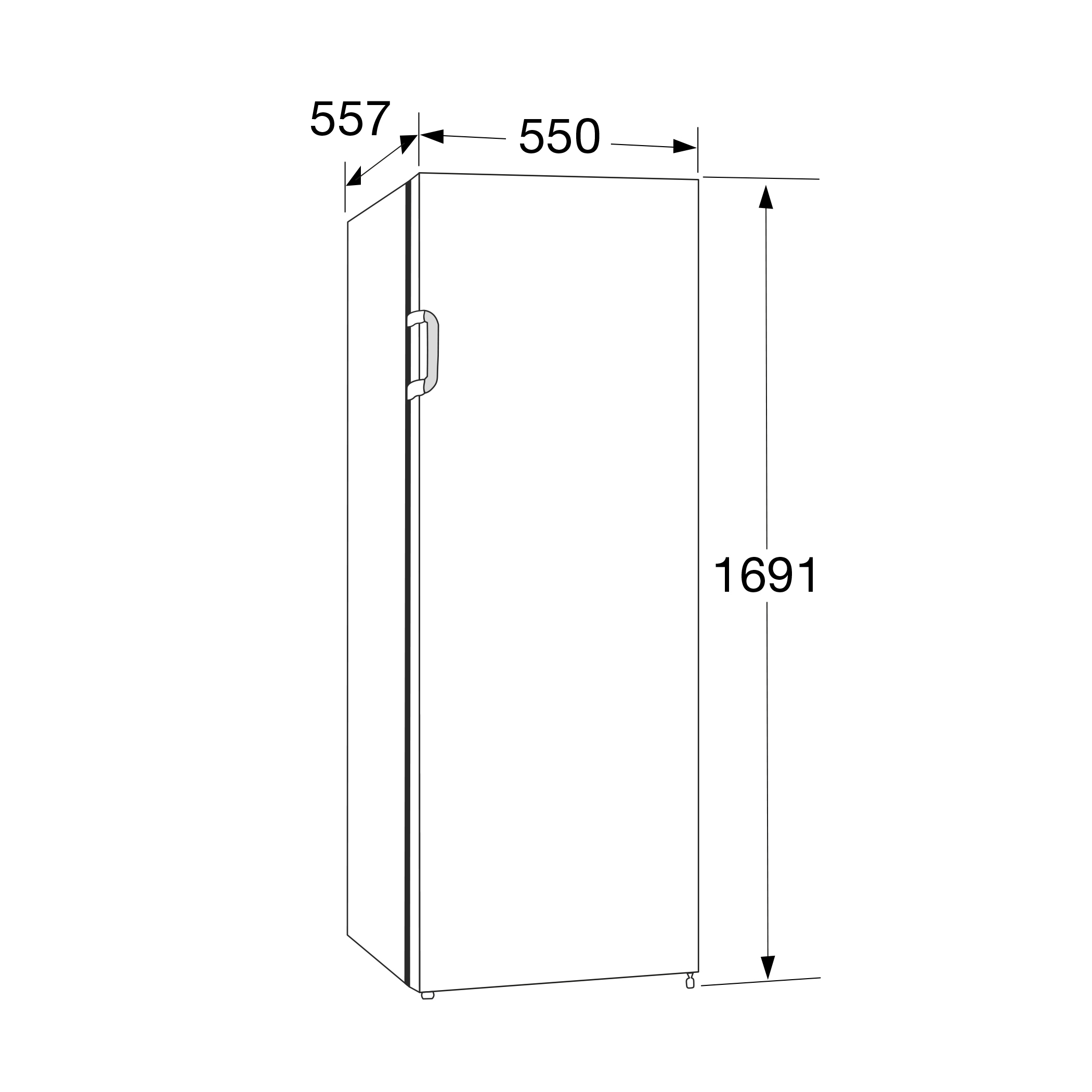 ETNA CONGÉLATEUR ARMOIRE VV6169NWIT Vrieskast Vrijstaand 194 l E Wit - Afbeelding 7