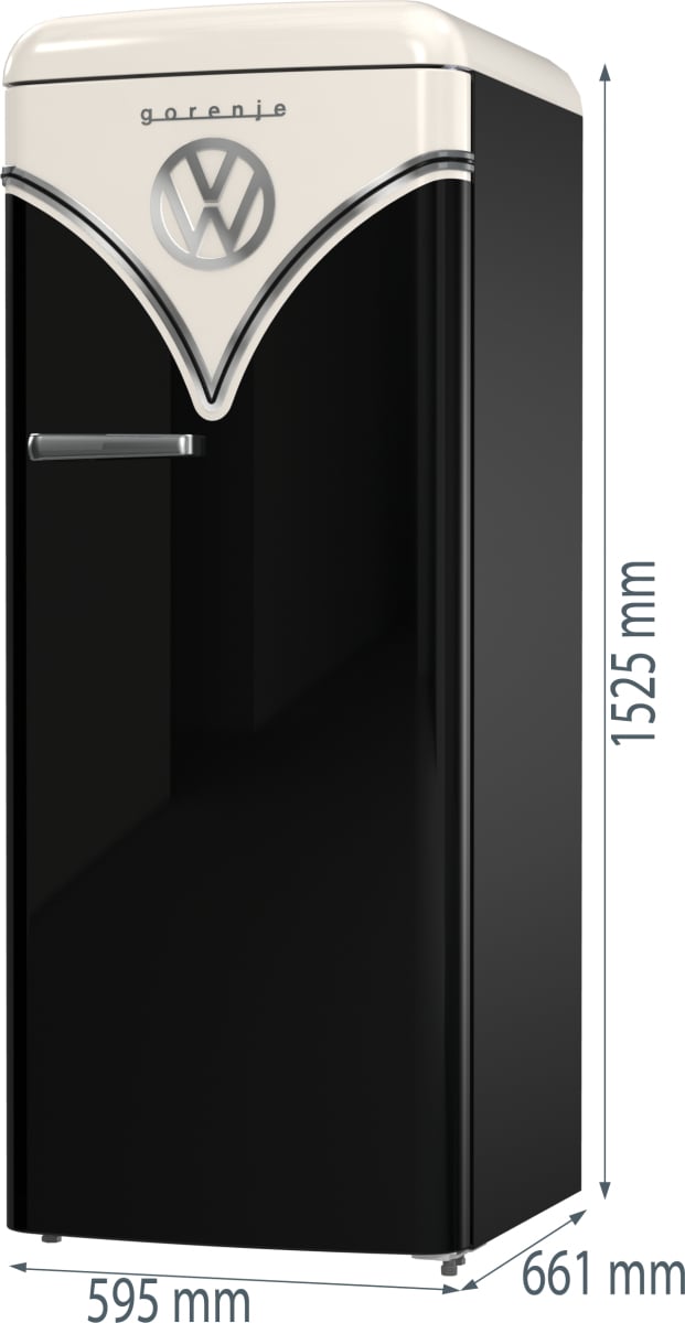 Gorenje OBRB 615 DBK combi-koelkast Vrijstaand 247 l D Zwart, Crème - Afbeelding 10