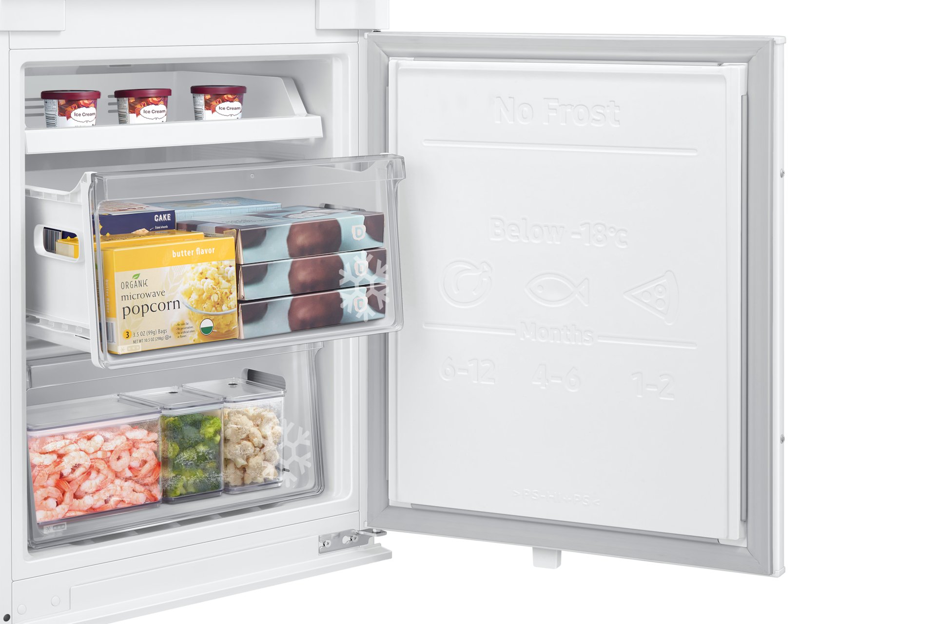 Samsung 178cm Inbouw Koel-vriescombinatie (264L) Sleepdeur C-Energielabel Rack&Shelf Metal Cooling - Afbeelding 10