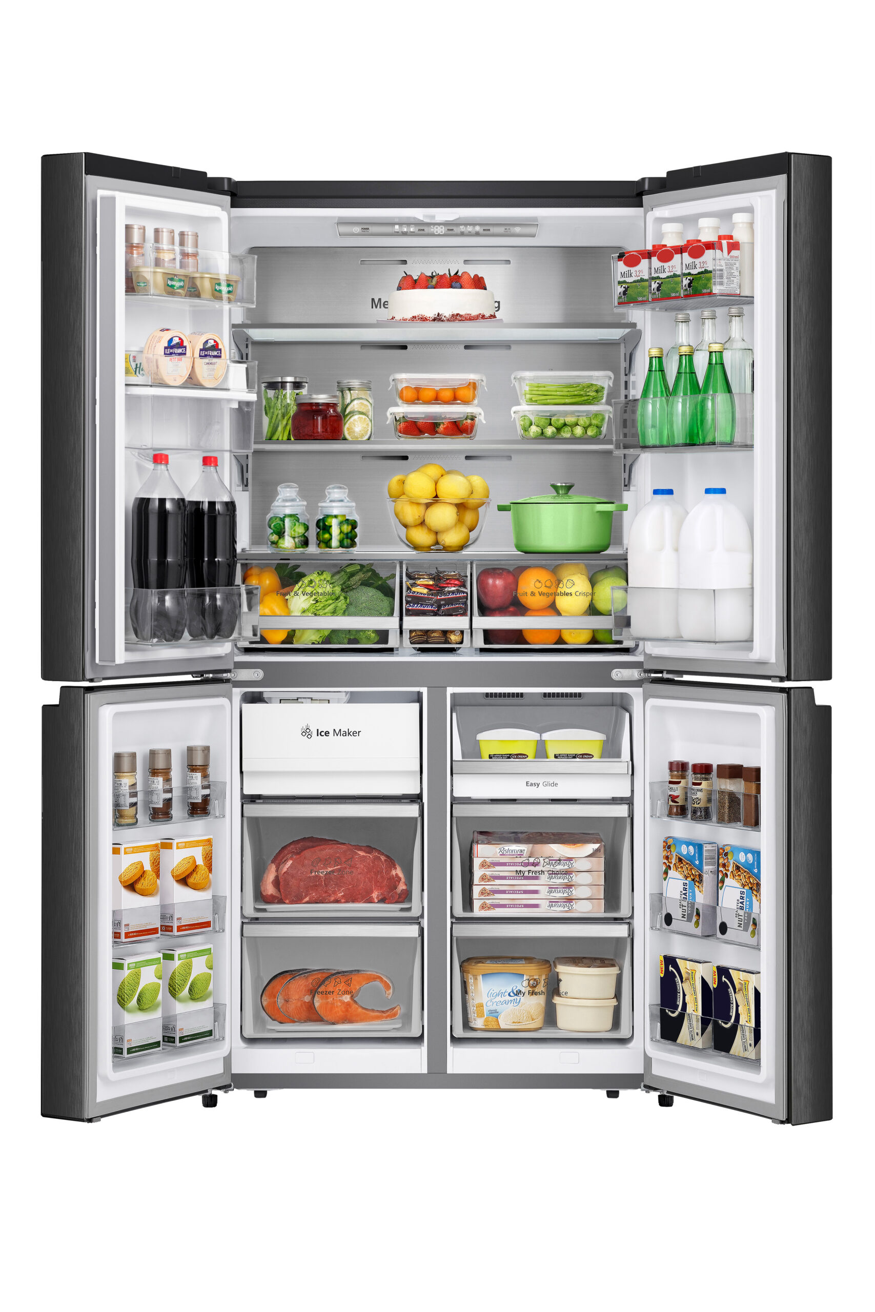 Hisense RQ5X560SFLEF amerikaanse koelkast Vrijstaand 608 l E Zwart DHZ2930 - Afbeelding 4