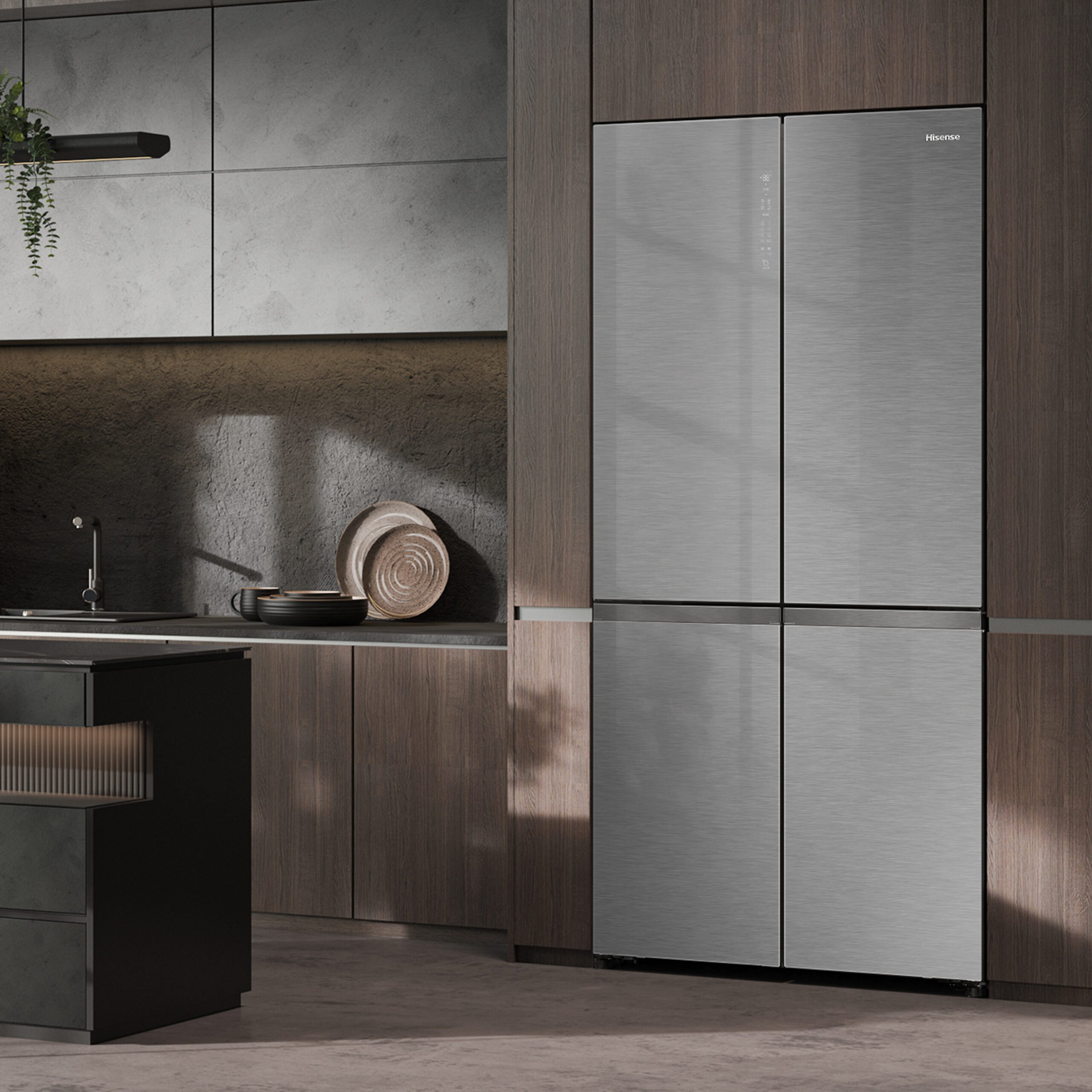 Hisense RQ768N4GVE amerikaanse koelkast Vrijstaand 591 l E Zilver DHZ2938 - Afbeelding 12