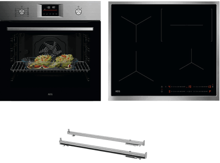 Aeg Mm300bspi Inbouwset Met Heteluchtoven En Inductiekookplaat EWO3403