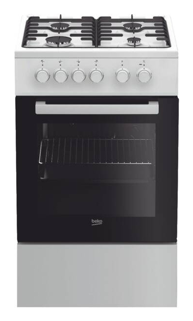 Beko FSS52001DWNL Vrijstaand fornuis Electrisch Gaskookplaat Wit DHZ3580APD - Afbeelding 4
