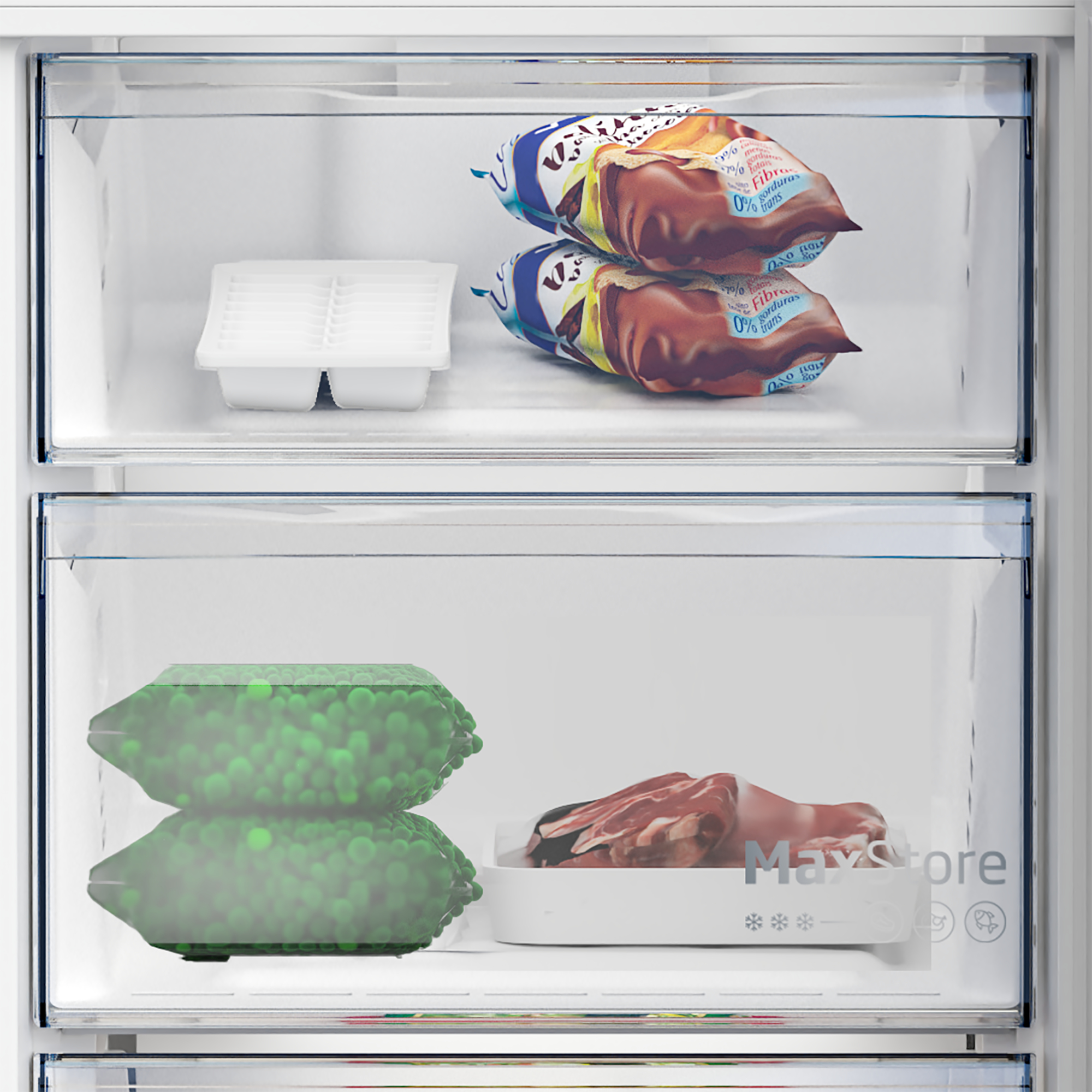 Beko B5RCNE365HG koel-vriescombinatie Vrijstaand 316 l Grijs EWO4332 - Afbeelding 9