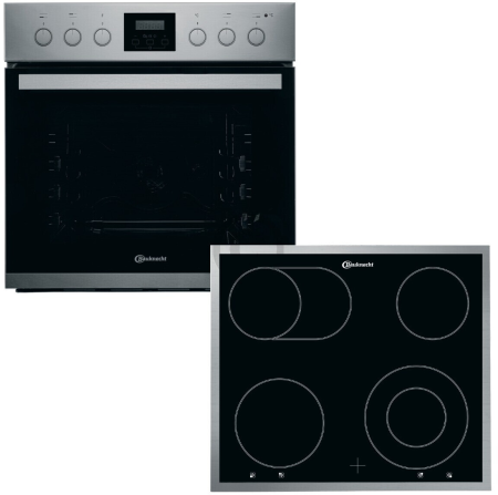 Bauknecht HEKO 500 H (HVS3TH8V2IN+CHR9642IN) oven met keramische kookplaat - EWO4030
