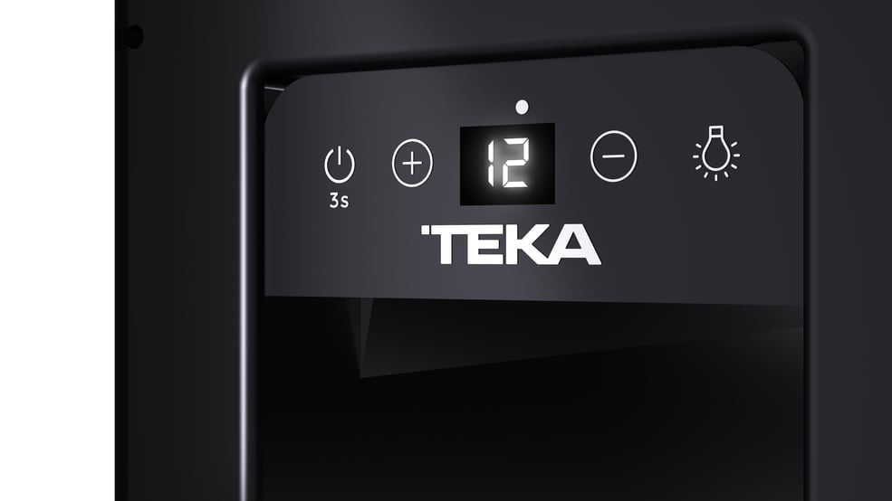 Teka RVU 10008 GBK Thermo-elektrische wijnkoeler Ingebouwd Zwart 8 fles(sen) - Afbeelding 6