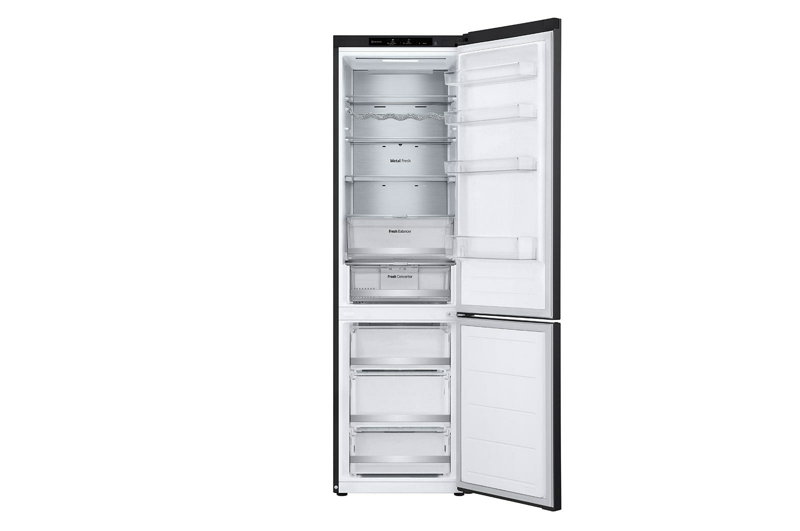 LG GBV7280BEV koel-vriescombinatie Vrijstaand 387 l Zwart - Afbeelding 4