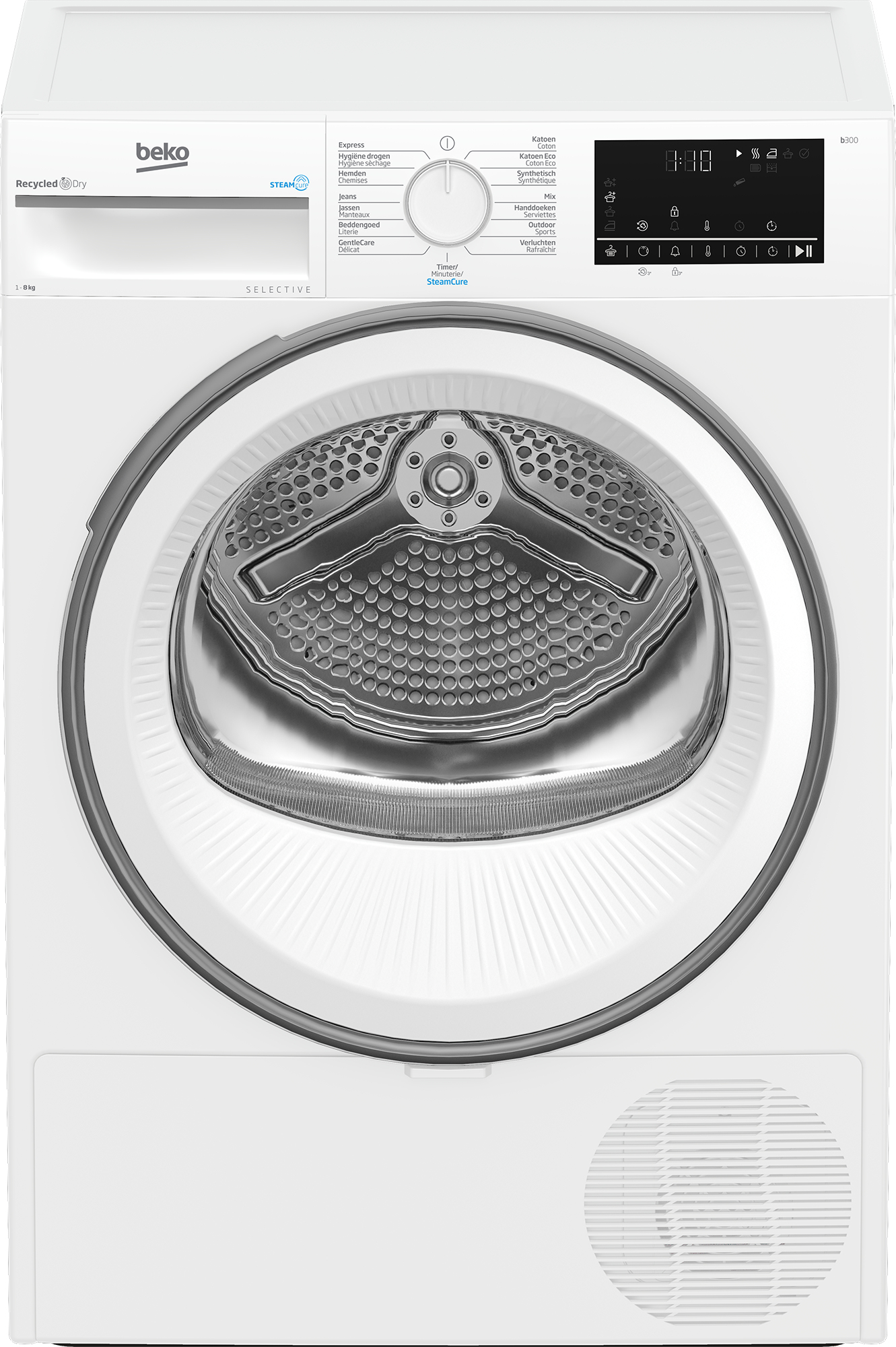 Beko B3T6823W2 wasdroger Vrijstaand Voorbelading 8 kg Wit EWO4301